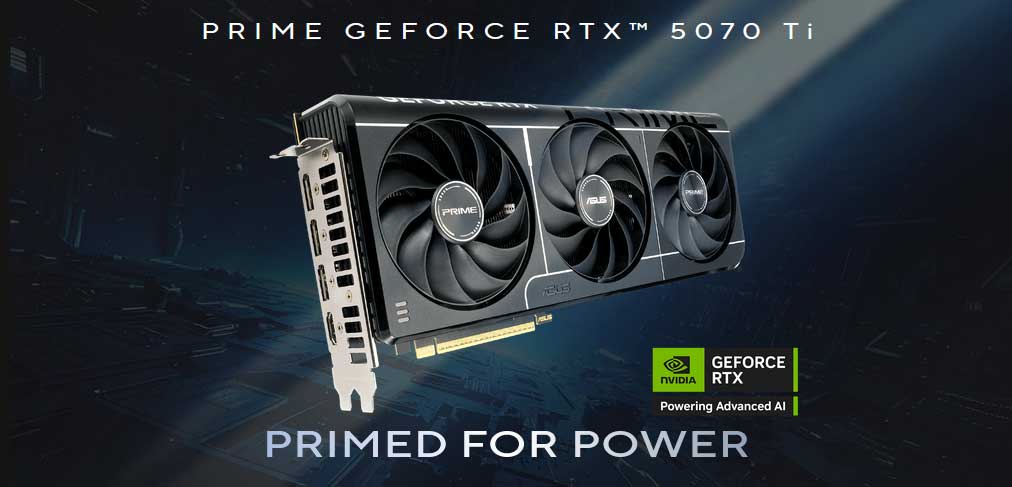 ASUS PRIME GeForce RTX 5070 Ti 16 Go GDDR7 OC | SpeedGamer